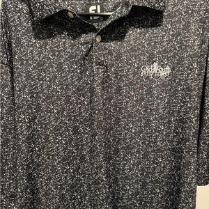FootJoy Black and White Speckled Polo